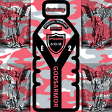 Unisex Long Sleeve “Gods Armor” Tee (Red/Grey)