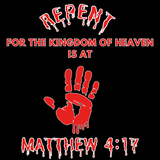 Men's "Repent" White Graphics T-Shirt