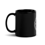Black Glossy Mug "Compass"