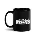 Black Glossy Mug "Inmate ZEC9:12"