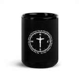 Black Glossy Mug "Compass"