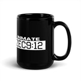 Black Glossy Mug "Inmate ZEC9:12"