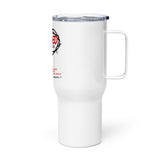 Travel mug with a handle "Dripped In The Blood"
