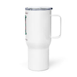 Travel mug with a handle "Those Who Wait" Hourglass