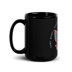 Black Glossy Mug "Those Who Wait"