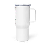 Travel mug with a handle "Those Who Wait" Hourglass